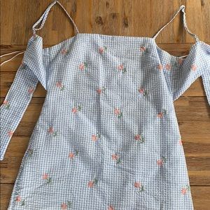 lulus blue gingham dress